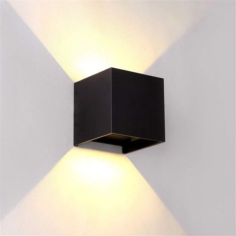 Wandleuchte Für Wohnzimmer, Moderne Wandleuchte, Indirekte Beleuchtung, Flur, Treppenhaus, Schlafzimmer, Ip65, Runder Würfel, Verstellbar, Für Außenbereich, Einfahrt – 20 W