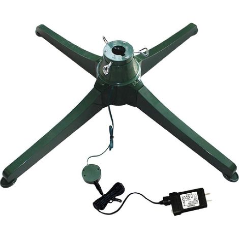 Langray Rotierender Weihnachtsbaumständer – Künstlicher Baumsockel – Elektrisch – Rotierend – Heimgebrauch – 60 Cm –