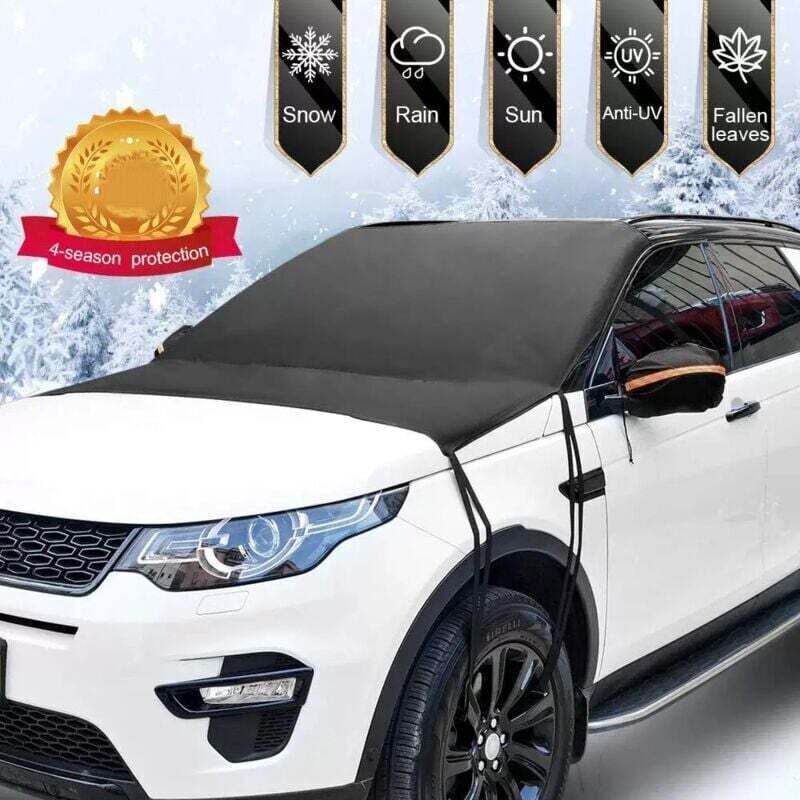 Couverture Pare-brise Voiture, Bâche Pare Brise Protection Magnétique, Protege Pare Brise Givre 205150cm