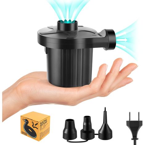 Elektrische Luftpumpe, 240 V/50 W, Inflator Und Deflator, Mini-elektrische Luftpumpe Mit 3 Düsen, Für Aufblasbare Matratzen, Aufblasbare Schwimmbecken Und Schwimmkörper.