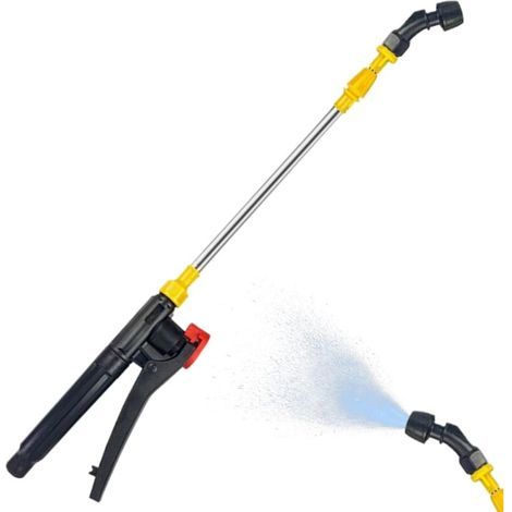 Teleskop-bewässerungslanze Aus Edelstahl Von 45 Bis 80 Cm Mit Hochdruck-sprühdüse Zur Reinigung Und Einfach Gebogener Düse.