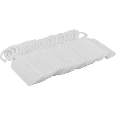 100 Stück Pflanzenetiketten, Kunststoff-hängepflanzenetiketten – Wiederverwendbar Und Wasserfest – 11 X 2,4 Cm – Weiß