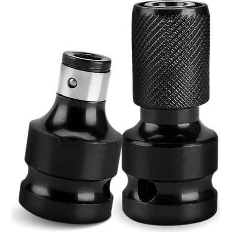 2er-pack Schlagschrauber-adapter, 1/2 Zoll Auf 1/4 Zoll Vierkantantrieb, Ratschenschlüssel-schlagschrauber, Bithalter