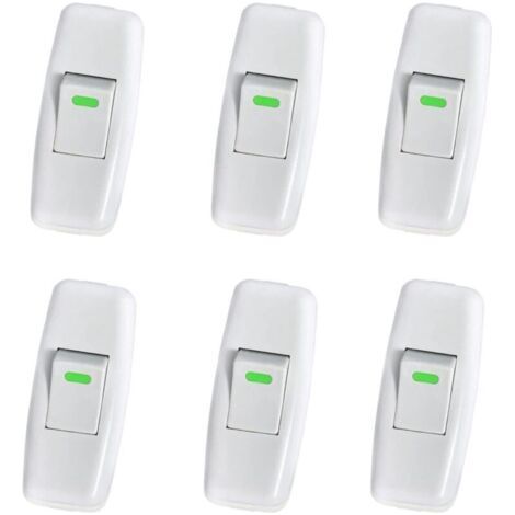 Lampenschalter, Torpedoschalter, Netzkabelschalter, Nachttischlampenschalter, Inline-wippschalter Für Nachttischlampen-einschaltknopf-ersatz, 6p