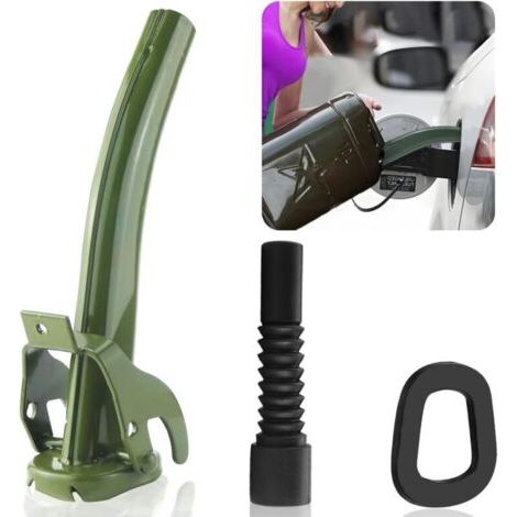 Bec Verseur Jerrican Metal Bec Bidon Carburant Bec Verseur Pour Bidon D'Essence Convient Aux Bidons Métalliques De 5, 10 Et 20 Liters