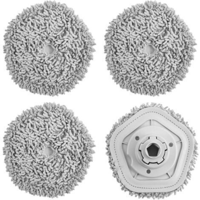 4 Ersatz-chiffon-teile Für Den Saugroboter Dreame W10/w10 Pro, Zubehör Für Den Saugroboter Dreame Robot, Waschbarer Vadrouille-tampon, Für Alle Arten Von Saugnäpfen
