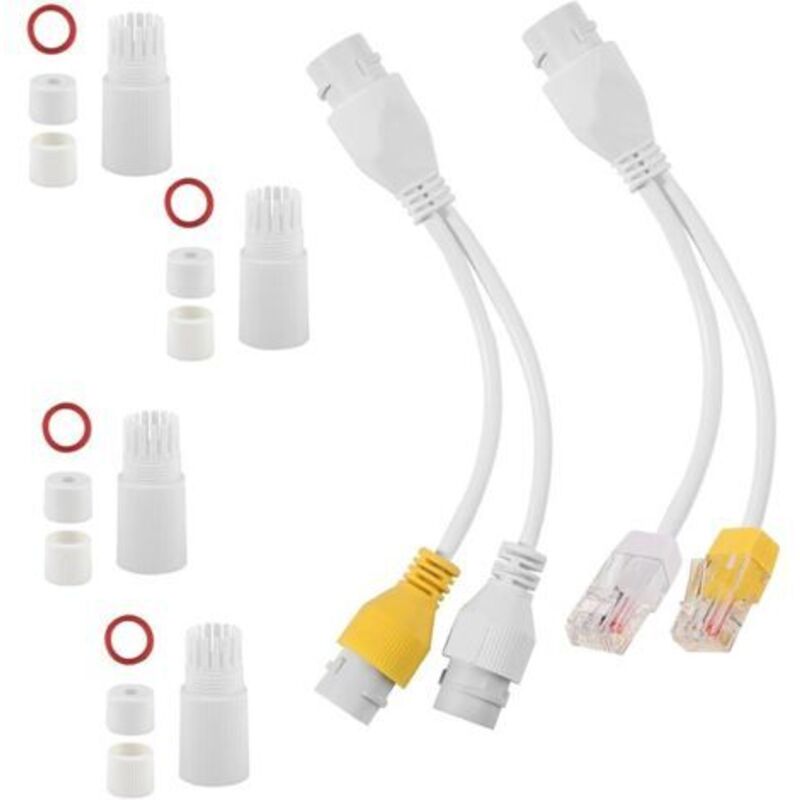 Poe-kombinator Und Splitter, Poe-splitter-adapter, Netzteil Für 2 Ip-kameras Mit Nur 1 Wasserdichten Plug-play-kabel Zur Verwendung Mit Reolink Rla-poecs1 Poe-kameras