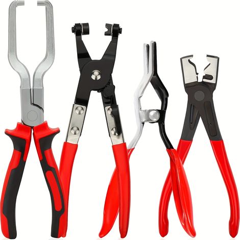 Jeu De 4 Pinces À Colliers De Serrage Professionalnelles – Werkzeug Für Die Demontage Von Kraftstoffleitungen Und Die Reparatur Von Kraftfahrzeugen