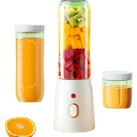 Tragbarer Elektrischer Mixer, 500 Ml, Wiederaufladbar Über Usb, Ohne Filter Und Leistungsstarker Mixer, Ideal Für Smoothies, Milchshakes, Cocktails Und Andere Kulinarische Zubereitungen. Material: Ros