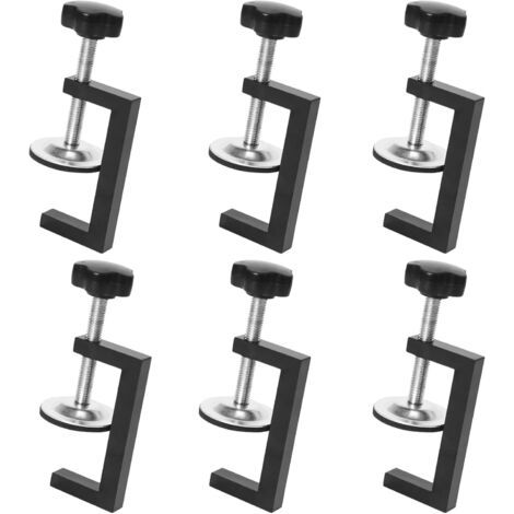 6x Tischklemmen 10-57 Mm, Schwere Befestigungsklemme, Holzbearbeitungs- Und Heimwerkerwerkzeuge