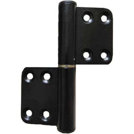 2er-pack Abnehmbare Türscharniere Aus Schwarzer Aluminiumlegierung Für Schlafzimmertüren, Möbel Und Holzschranktüren (schwarz)