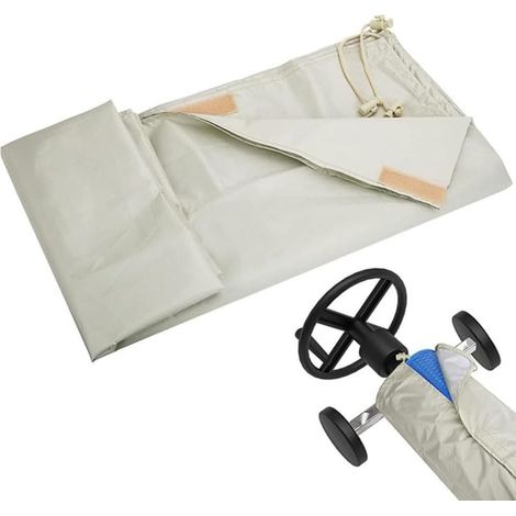 Aufrollbare Schutzhülle Für Außenpool, Sonnenschutz, Wasserdichte Plane Mit Aufbewahrungstasche, Poolabdeckung Aus Stoff, Für Garten (größe: 610 X 96 Cm)