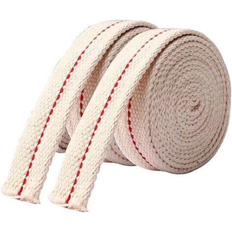 2er-pack Öllaternendocht, Breite 1 Cm, Länge 1 M, Flacher Baumwolldocht, Öl- Oder Alkohollampendocht Für Ölbrenner Oder Kerosinbrenner, Campinglampe
