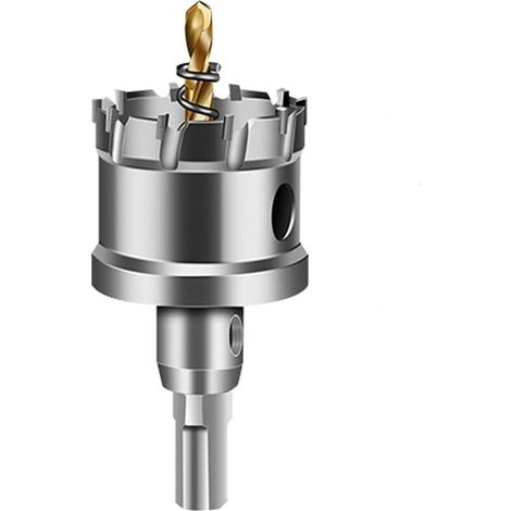 35-mm-lochsäge Aus Wolframkarbid, Tct-lochsägenbohrer Mit 1 Titanbeschichteten Pilotbohrer Für Edelstahl, Blech Und Metall