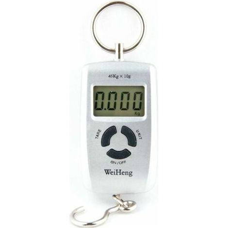 Elektronische Waage Mit Gewichten/graue Waage Mit Numerischer Aufhängung, 45 Kg/10 G