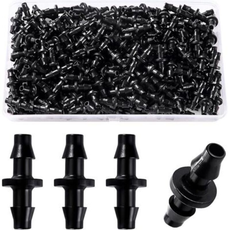200 Stück 4/7 Mm Rohrverbinder, Bewässerungsarmatur, Widerhaken-rohrverbinder Für Bewässerungssystem, Rasenbewässerungsarmatur, Tropfverbinder
