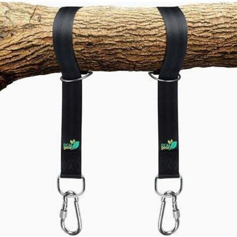 Gear Tree Swing-aufhängegurt-set – Schnelle Und Einfache Installation – Extra Lange 1,5 M Lange Gurte Halten 900 Kg – Sicherer Karabinerverschluss, Perfekt Zum Aufhängen