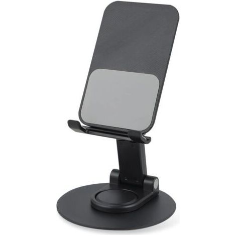 Handyhalter – Schreibtisch-handyhalterung, Auto-handyhalterung, Aluminium, 360° Drehbar, Höhenverstellbar, Faltbar, Stabil Und Rutschfest, Ideal Für Büro, Zuhause Und Auto (schwarz)