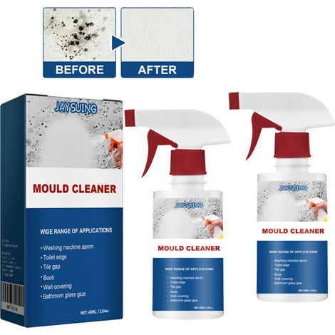 2 Packungen Multifunktionales Anti-schimmel-spray Für Wände, 60 Ml, Tragbares Anti-pilz-spray Für Die Badezimmerdecke