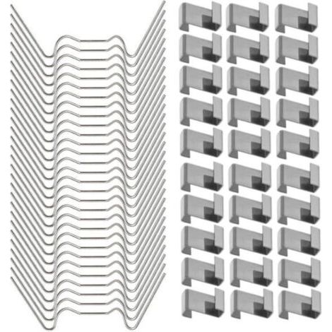 100 Stück Glas-gewächshaus-klemmklemmen, Edelstahl-gewächshaus-fensterklemmen