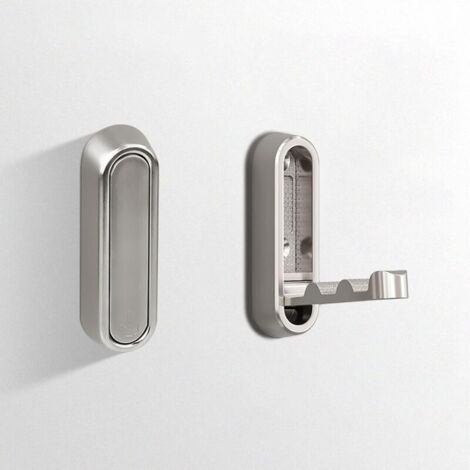 Faltbare Badezimmer-wandhaken, Mäntel, Bademäntel, Geldbörsen, Aufbewahrungslösung Für Badezimmer, Schrank, Eingangsbereich, Pool Und Küche (2, Gebürstetes Nickel)