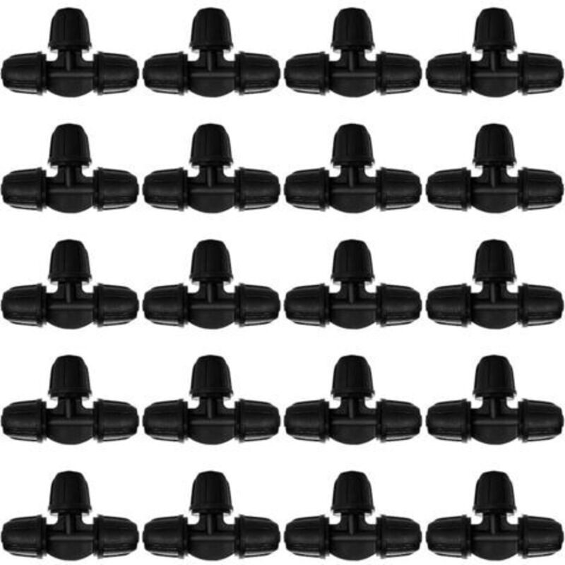 20 Stück 4/7 Mm Tropfbewässerungsarmaturen, Widerhaken-t-rohrverbinder, Bewässerungsrohrverbinder, Tropfbewässerungsverbinder, Für Garten, Rasen