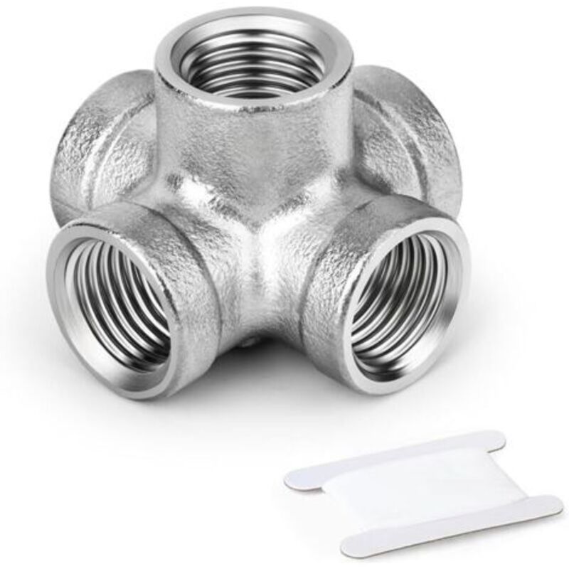 1 Stück 1/2" Bsp 5-wege-edelstahl-verbindungsstücke Für Wasser- Und Luftleitungen, Industrielle Anwendung