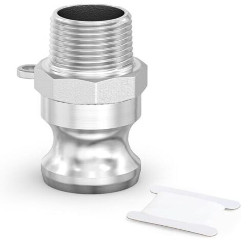 1 Stück Camlock-armaturen Typ F, 1/2 Zoll Bsp 304 Edelstahl-nocken- Und Rillenrohrverschraubung Für Wasser Und Luft