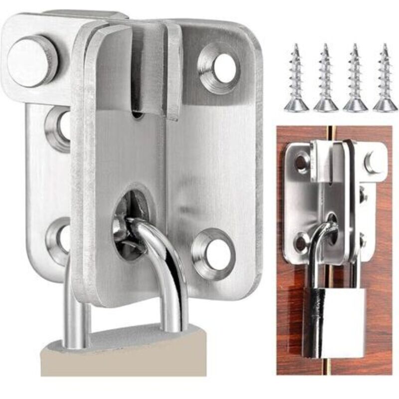 Falttürschloss Für Schuppen, Schiebetür, Schiebetür Für Holzschrank, Haustierkäfig, Gartenschrank, Badezimmer, Schiebetür