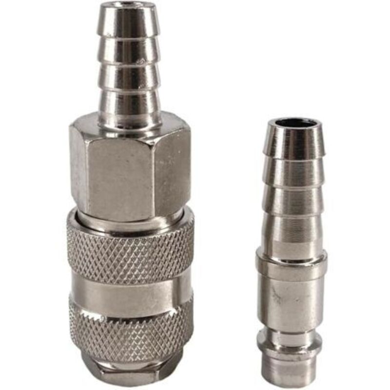 1 Stück Eu-typ-buchse + Stecker, Pneumatischer Anschluss, Europäischer Standard-schnellverbinder, 6/8/10 Mm Schlauchtüllen-kupplungsadapter Für Luftkompressor (10 Mm)