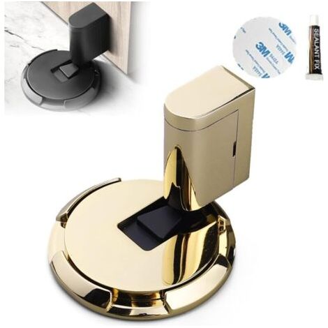 Mechanischer Bodenstopper, Magnetischer Türstopper, Mechanischer Türstopper Zum Herunterdrücken (gelb)