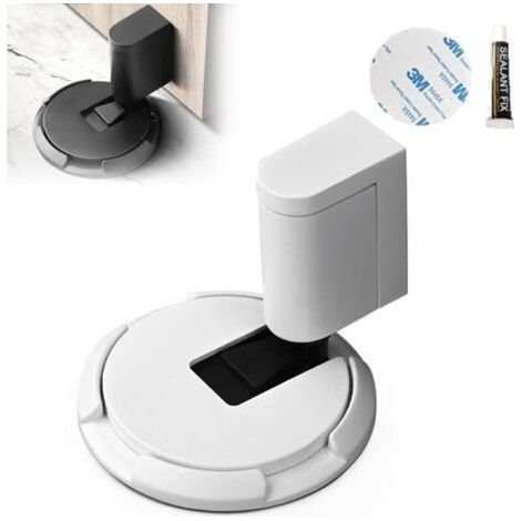 Mechanischer Bodenstopper, Magnetischer Türstopper, Mechanischer Türstopper Zum Herunterdrücken (weiß)