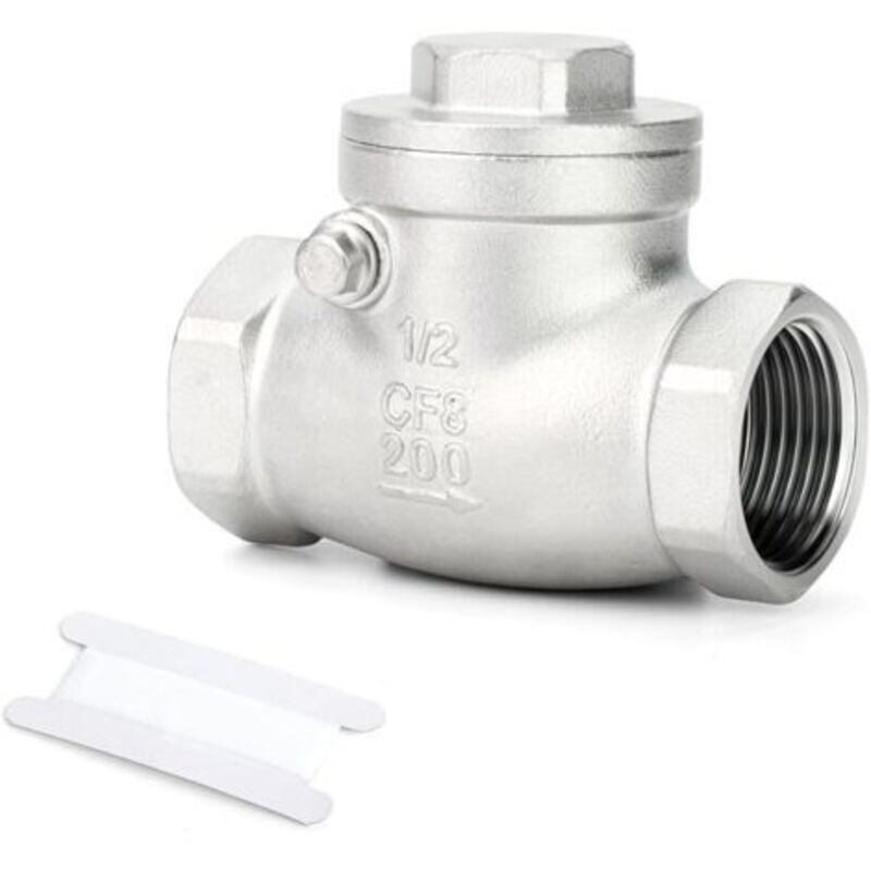 Anti-retour-klappe Aus Rostfreiem 304 1/2" Bsp-edelstahl, Weibliches X Weibliches Filetstück, Vermeidet Das Risiko Eines Unfalls