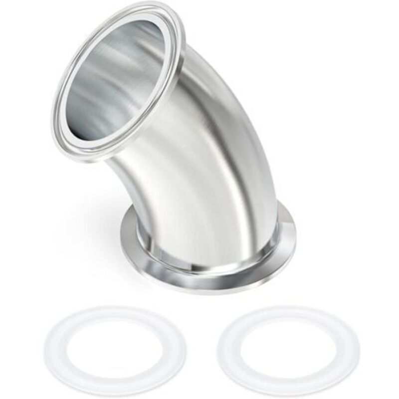 1 Stück Mit Einer Temperatur Von 45 Grad, Sanitärarmaturen Und Edelstahl 304 Für Ein Rohr Mit Einem Außendurchmesser Von 2-1/2“ (64 Mm), Mit Einer Kette Von 2,5“ (77,5 Mm) Und Silikonverbindungen