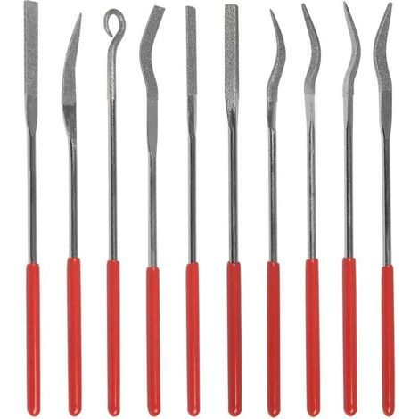 10-teilige Nadelfeilen Aus Legierung Zum Schleifen Und Reparieren Von Formen, Feilen-set Mit Körnung 150 Für Präzisionsarbeiten Im Diy-modellbau
