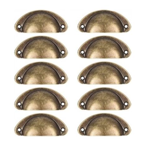 10 Stück Retro-möbelgriffe, Schubladengriffe, Geeignet Für Schränke, Schränke, Kommoden, Küchenschubladen, Eisenlochabstand 61 Mm