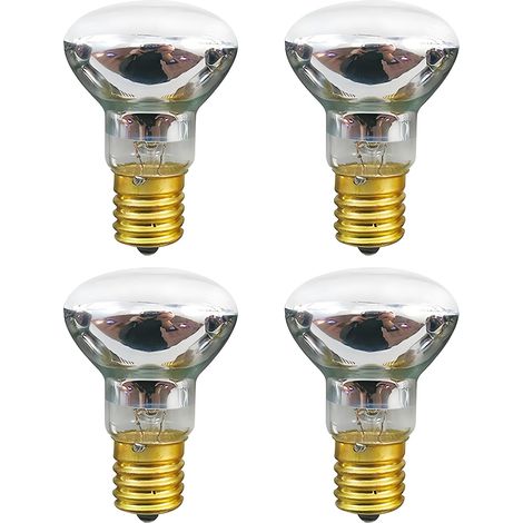 Ampullen Für Lampen Im Waschbecken - Ampullen Zum Austauschen Des Reflektortyps 30 W E17 R39 - Ampullen Aus Originalgetreuem Material Für Lampen Im Waschbecken Und Lampen Mit Pailletten - Lot De 4