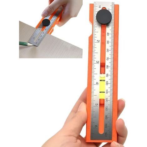 Tischler-anreißwerkzeug, Holzbearbeitung, Messlineal, Ergonomisches Gerät Mit 360°-schwenkkopf Für Die Möbelherstellung Und Blechbearbeitung