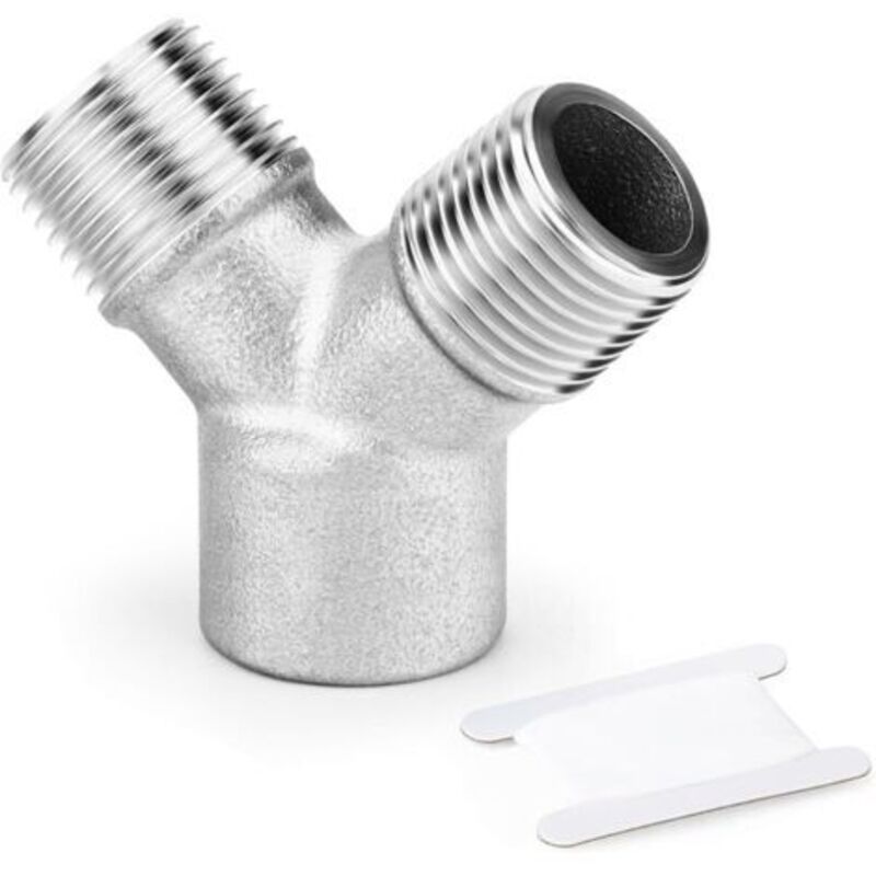 1 Stück 3/8 Zoll Bsp Y-anschluss, 3-wege-gewindeverteiler Aus Edelstahl 304, Männlich-weiblicher Anschluss Für Luftkompressor, Wasser, Brenngas