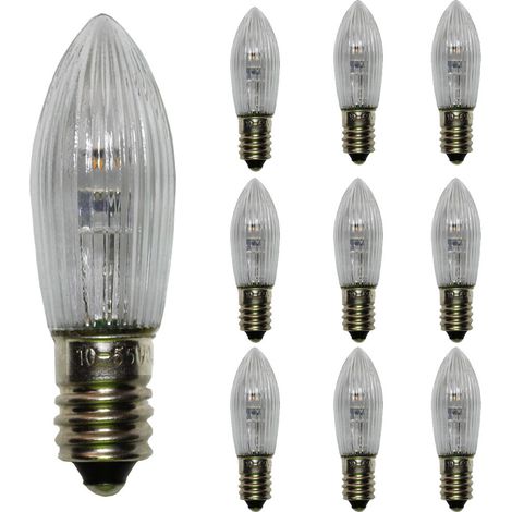 Packung Mit 12 Leuchtampullen, Ersatzampullen Für Weihnachtsbögen, 10v-55v 0,2w, Ersatzampullen Für E10.