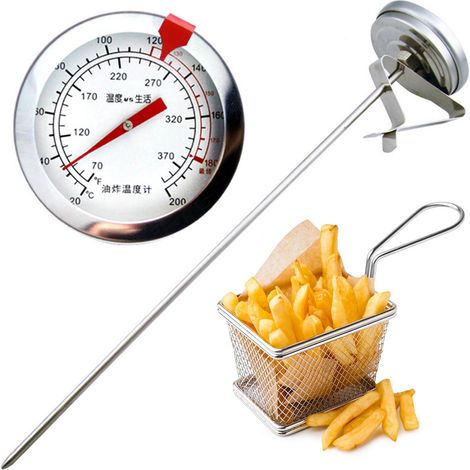 Professionelles Kochthermometer, Bbq-thermometer, Edelstahl-thermometer Zum Kochen Bis 300 °c/550 °f, Temperaturanzeige Für Geräuchertes Fleisch, Mit Thermometer
