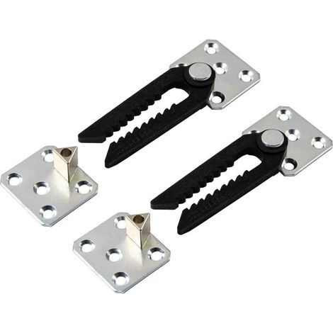 Unsichtbarer Möbelverbinder, 2 Stück, Montagehalterung Zum Aufhängen In Verzinktem Metall, Befestigung Und Befestigung Von Gepolsterten Sofas, Betten, Schnellbefestigung Von Betten Und Tischen