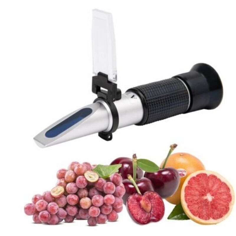 Refraktometer Brix 0–40 % Alkohol 0–25 % – Atc Tragbares Refraktometer Für Wein, Manuelles Refraktometer Zum Messen Der Haltbarkeit Und Des Erfolgs Für Wein, Bier, Obst, Weinbereitung