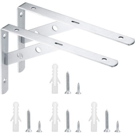 Wandhalterung In 2 Teilen, Wandregal 90 Metallhalterung - 200x135 Millimeter