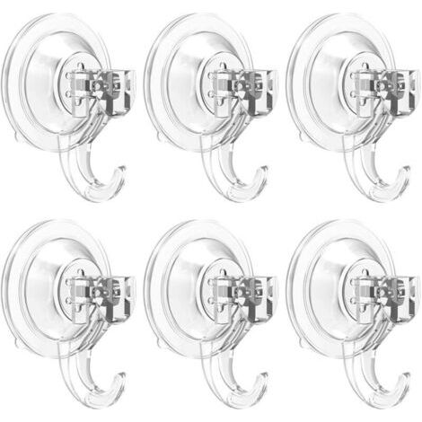6er-pack Saugnapfhaken Für Dusche, Bad, Küche, Fenster, Abnehmbare Kunststoffhaken, Robust, Vielseitig, Geeignet Für Den Innenbereich Und Handtuchhalter