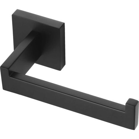 Toilettenpapierhalter In Schwarz, Toilettenpapierhalter Für Badezimmer, Rostfreier Stahl, Moderne Wandbefestigung, Mattschwarz.