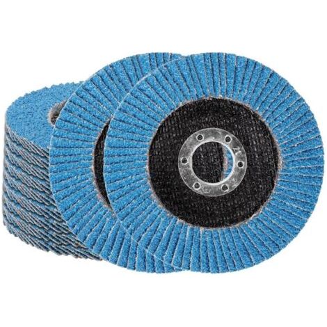 Fächerschleifscheiben, 10er-pack, 11,4 Cm (40 Scheiben), Schleifscheiben Aus Hochdichtem Aluminiumoxid, Schleifscheiben Zum Schleifen Von Metall Und Holz