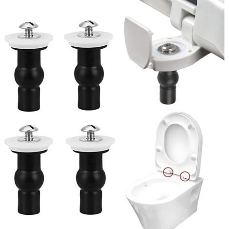 Scharnierbefestigungen Für Toilettensitze, 4-teiliges Universal-befestigungsset Für Toilettendeckel, Edelstahlschrauben Für Toilettensitze