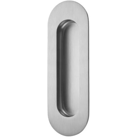Ovale Griffmulden Aus Stahl 120 X 40 Mm - Für Verschiebbare Möbel