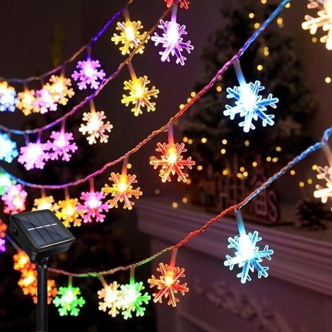 Bunte Solarbetriebene Außenleuchten, 12 Meter, 8 Modi, 100 Leds, Wasserdicht, Geeignet Für Hochzeiten, Gärten, Weihnachtsfeiern